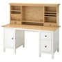 HEMNES, письменный стол с дополнительным блоком, белая морилка светло-коричневый 795.811.33