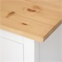 HEMNES, письменный стол с дополнительным блоком, белая морилка светло-коричневый 795.811.33