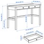 HEMNES, письменный стол с 2 ящиками, белая морилка/светло-коричневый 005.349.55
