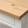HEMNES, письменный стол с 2 ящиками, белая морилка/светло-коричневый 005.349.55