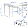 MALM, письменный стол, белый 503.617.54