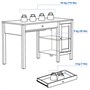 HEMNES, письменный стол, белая морилка 604.159.64