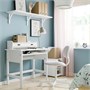 BRYTNING, письменный стол с дополнительным блоком, белый 096.208.35