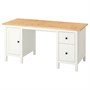 HEMNES, письменный стол, белая морилка/светло-коричневый 905.350.45