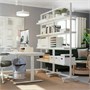 MITTZON, рама на роликах/полка, белая 795.361.74