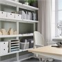 MITTZON, рама на роликах/полка, белая 795.361.74