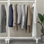 MITTZON, Каркас на роликах/вешалка/полка для посуды, белый 095.364.22