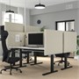 MITTZON, письменный стол для сидения/подставки, электрический белый/черный 595.298.86