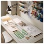 LAGKAPTEN / SPÄND, письменный стол, белый антрацит/черный 395.638.24