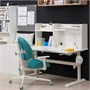 BERGLÄRKA / GUNRIK, детский стол+стул с подлокотниками, белый/бирюзовый 494.889.33