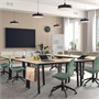 MITTZON, стол для переговоров, березовый шпон/черный 495.329.93