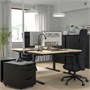MITTZON, письменный стол, березовый шпон/черный 495.280.38