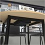 MITTZON, стол для переговоров, круглый дубовый шпон/черный 295.304.57
