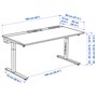 MITTZON, письменный стол, белый 695.290.89