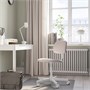 BLECKBERGET, вращающееся кресло, Кловста белый/оранжево-коричневый 505.643.32