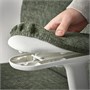 GRÖNFJÄLL, офисный стул с подлокотниками, Летафорс серо-зеленый/белый 605.329.20