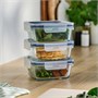 IKEA 365+, пищевой контейнер с крышкой, квадратный/стекло 906.238.34