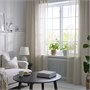 HÄLLEBRÄCKA, прозрачные шторы, 1 пара, светло-бежевые/с тесьмой 905.596.73