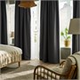 KORGMOTT, Гардины-блокаут, 1 пара, темно-серые/с тесьмой 905.971.56