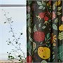 VILDPERSILJA, Гардины, 1 пара, черно-зеленые разноцветные/цветочные с тесьмой 105.834.03