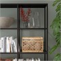VITTSJÖ, комбинация для хранения, черно-коричневый/стекло 292.945.49