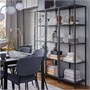 VITTSJÖ, стеллаж, черно-коричневый/стекло 302.146.79