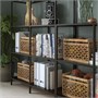VITTSJÖ, комбинация для хранения, черно-коричневый/стекло 592.945.43