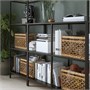 VITTSJÖ, комбинация для хранения, черно-коричневый/стекло 992.945.55