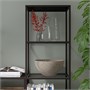 VITTSJÖ, комбинация для хранения, черно-коричневый/стекло 992.945.55