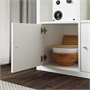 KALLAX, стеллаж с 4 вставками, белый 893.840.71