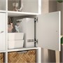 KALLAX, стеллаж с дверцами, белый 393.840.64