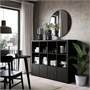 KALLAX, стеллаж с 4 вставками, черно-коричневый 093.840.70