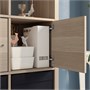 KALLAX, стеллаж с дверцами, под беленый дуб 391.974.25