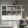 KALLAX, стеллаж с 4 вставками, белый 493.840.92
