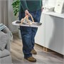 GRÖNFISK, поднос с ручкой, бамбук/белый 005.790.67