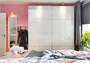 FÄRVIK, 4 панели для коробки раздвижной двери, белое стекло 902.503.15