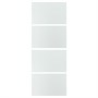 LUNDBRÄSMA, 4 панели для коробки раздвижной двери, клетчатое стекло 506.292.44