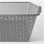 KOMPLEMENT, металлическая корзина с выдвижной направляющей, темно-серая 290.201.30
