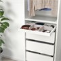 KOMPLEMENT, выдвижной поднос, белый 304.339.88