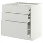 METOD / MAXIMERA, base cb 3 frnts/2 low/1 md/1 hi drw, белый/Aspudden светло-серый 996.065.33