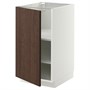 METOD, тумбочка с полками, белый/Синанарп коричневый 094.488.97