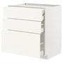 METOD / MAXIMERA, base cb 3 frnts/2 low/1 md/1 hi drw, белый/Vallstena белый 795.074.78