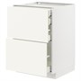 METOD / MAXIMERA, base cb 2 frnts/2 low/1 md/1 hi drw, белый/Vallstena белый 895.074.87