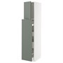 METOD / MAXIMERA, hc w p-o func 1dr/4drw, белый/Nickebo матовый серо-зеленый 895.654.58