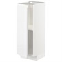 METOD, Напольный шкаф с полками, белый/Воксторп глянцевый/белый 594.711.35