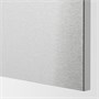 METOD, 4 фасада для посудомоечной машины, Ворста, нержавеющая сталь 494.500.39