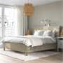 IDANÄS, кровать с мягкой обивкой, Нагген бежевый 605.880.97