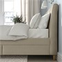 IDANÄS, кровать с мягкой обивкой, Нагген бежевый 605.880.97