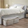 RAMNEFJÄLL, Каркас кровати с мягкой обивкой, Кловста серый/белый/Лурой 395.602.41