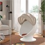 IKEA PS LÖMSK, детское вращающееся кресло, белый бежевый/красный 706.092.35